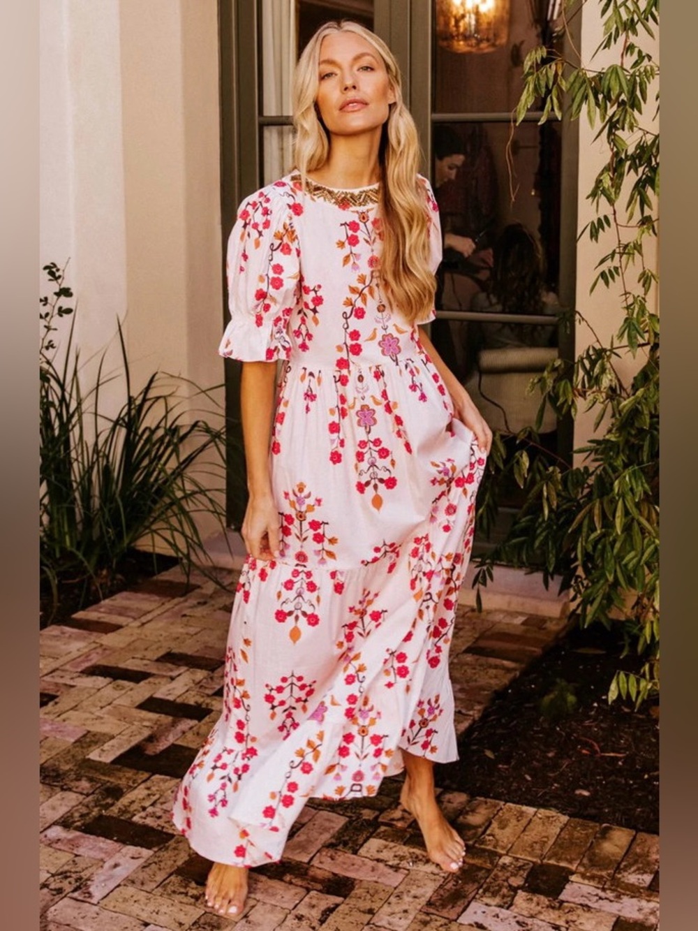 Sheridan French Michola Dress in Santa Fe Beige Coral